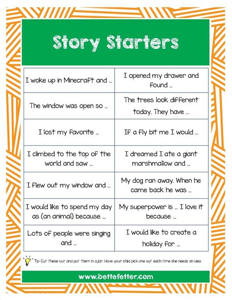 good sentence starters for a story|89 Sentence Starters to Grab Your Reader's Attention .